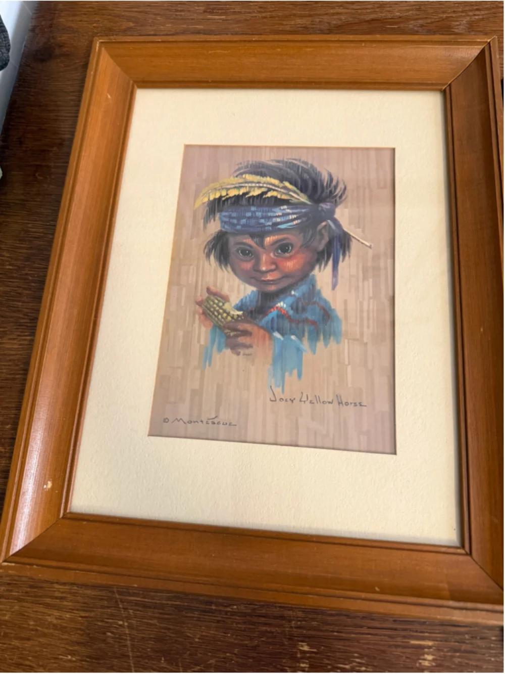 Vintage Monte Monteague Native American Child Prints Joey Yellow Horse Billy Roa
